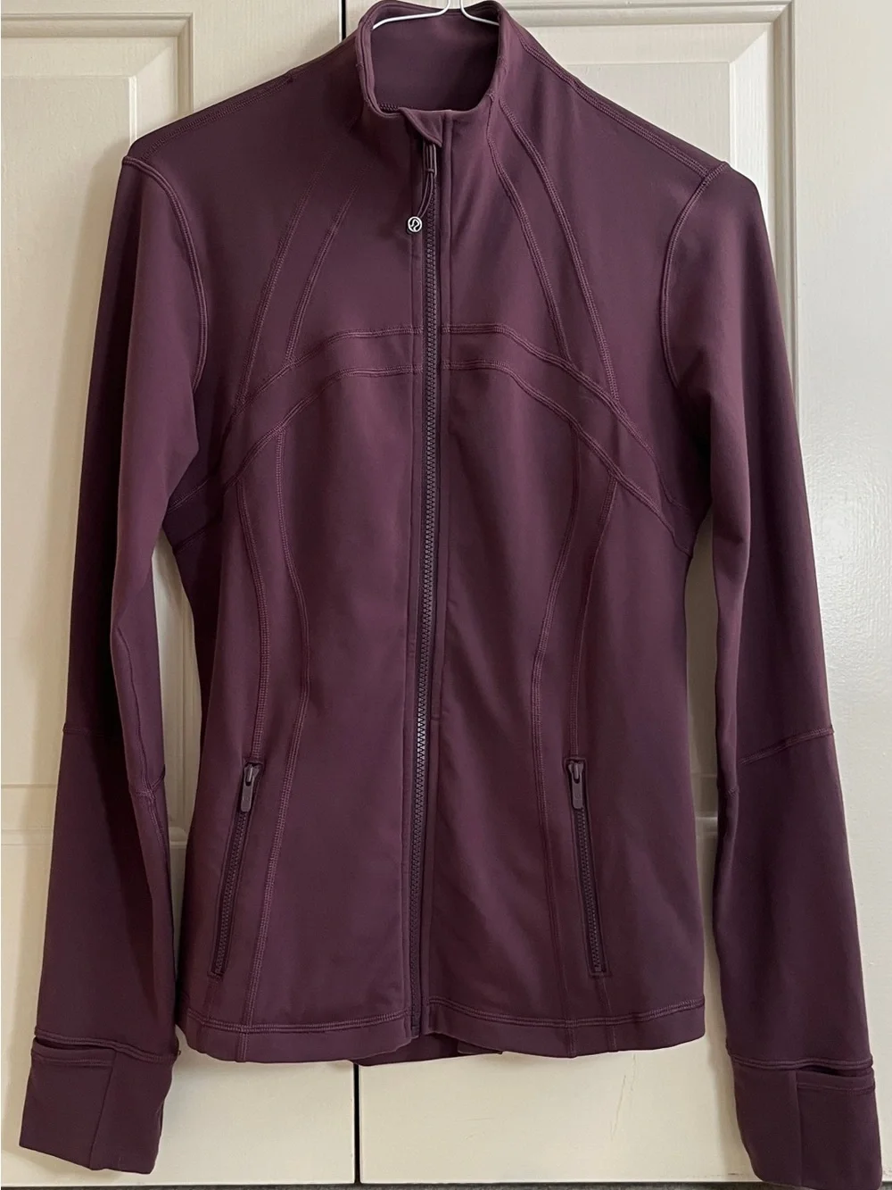 🍒LULULEMON sz 10 Classic DEFINE Jacket ARCTIC PLUM Burgundy Zinfandel *LUON
